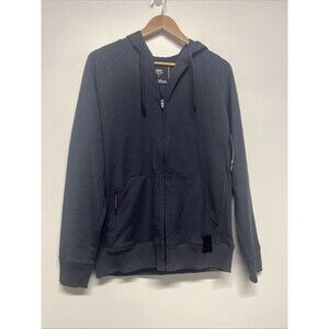 Saxx Down Time Hoodie Full Zip Sweatshirt Men's Small Solid‎ Stretch